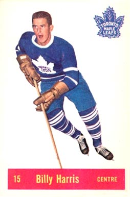 1957 Parkhurst Billy Harris #15h Hockey Card