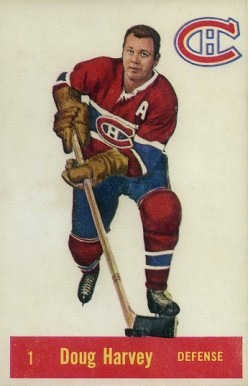 1957 Parkhurst Doug Harvey #1h Hockey Card