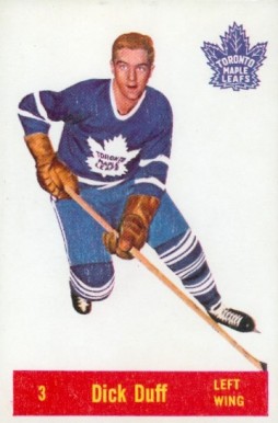 1957 Parkhurst Dick Duff #3d Hockey Card