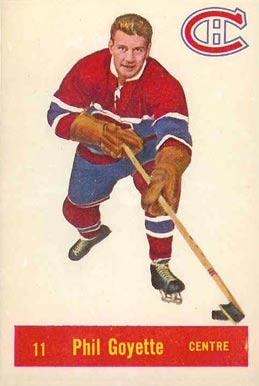 1957 Parkhurst Phil Goyette #11g Hockey Card