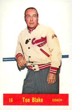 1957 Parkhurst Toe Blake #16b Hockey Card