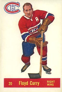 1957 Parkhurst Floyd Curry #20c Hockey Card