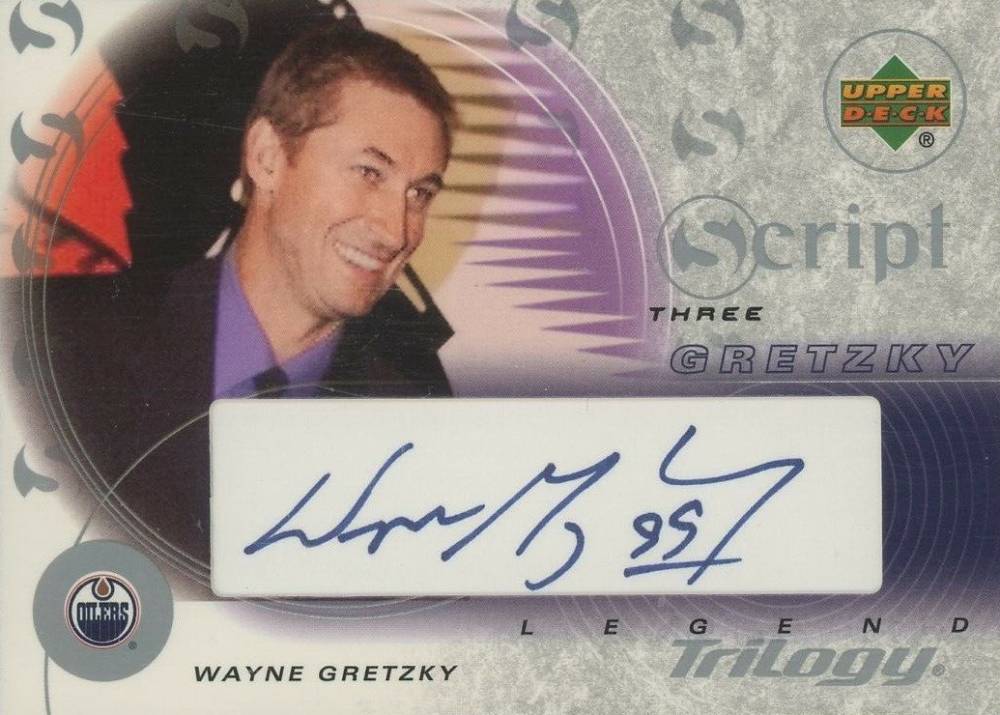 2003 Upper Deck Trilogy Script Three  Wayne Gretzky #S3-99 Hockey Card
