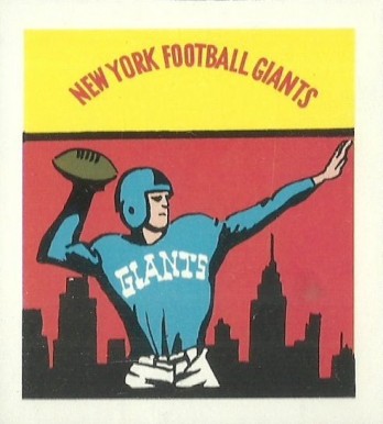 1964 Wheaties Stamps Giants Emblem # Football Card