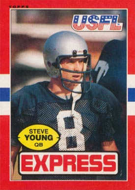 1985 Topps USFL Steve Young #65 Football Card