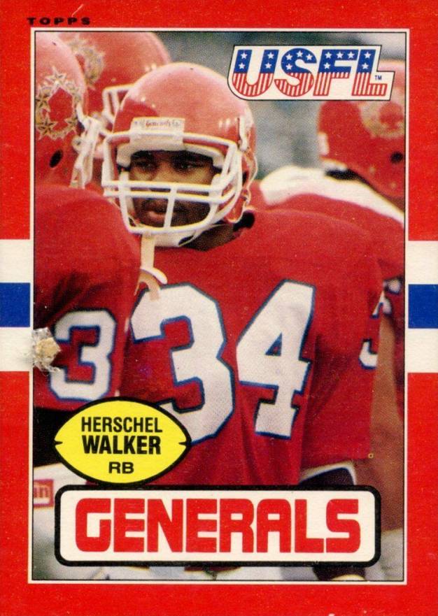 1985 Topps USFL Herschel Walker #86 Football Card