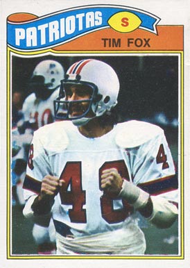 1977 Topps Mexican Tim Fox #422 Football Card
