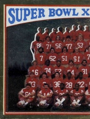 1982 Topps Sticker Super Bowl XVI #1 Football Card