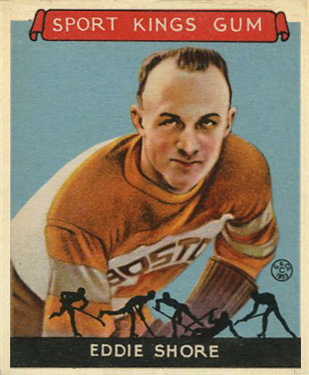 1933 Goudey Sport Kings Eddie Shore #19 Hockey Card