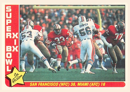 1985 Fleer Team Action Super Bowl XIX #85 Football Card