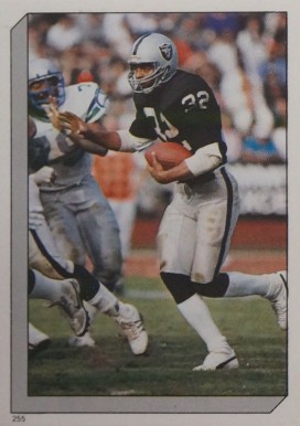 1986 Topps Stickers Marcus Allen #255 Football Card