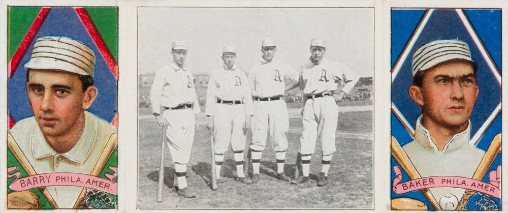 1912 Hassan Triple Folders The Athletic Infield # Baseball Card