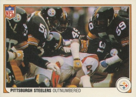 1983 Fleer Team Action Steelers outnumbered #44 Football Card