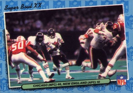 1986 Fleer Team Action Super Bowl XX #85 Football Card