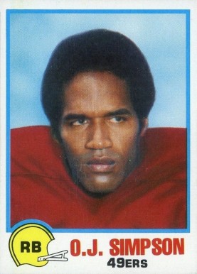 1978 Topps Holsum O.J. Simpson #29 Football Card