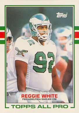 1989 Topps American/UK Reggie White #21 Football Card