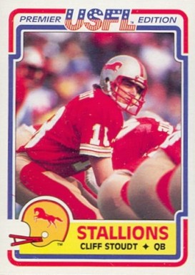 1984 Topps USFL Cliff Stoudt #16 Football Card