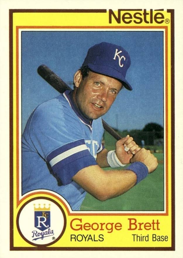 1984 Nestle Dream Team Hand Cut George Brett #3 Baseball Card
