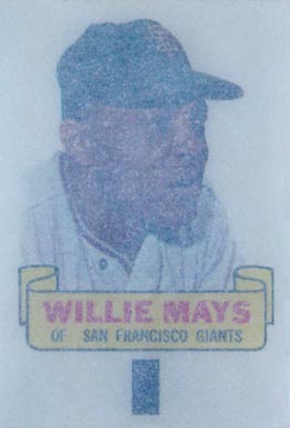 1966 Topps Rub-Offs Willie Mays #60 Baseball Card