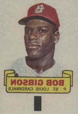 1966 Topps Rub-Offs Bob Gibson #35 Baseball Card