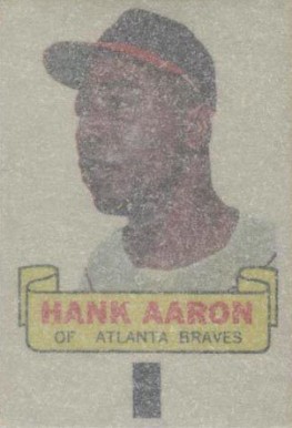 1966 Topps Rub-Offs Hank Aaron #1 Baseball Card