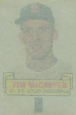 1966 Topps Rub-Offs Tim McCarver #63 Baseball Card