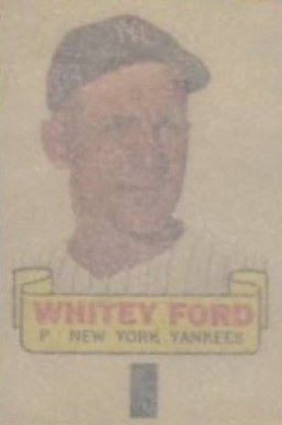 1966 Topps Rub-Offs Whitey Ford #32 Baseball Card