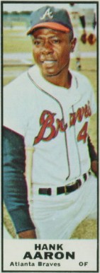 1968 Bazooka  Hank Aaron # Baseball Card