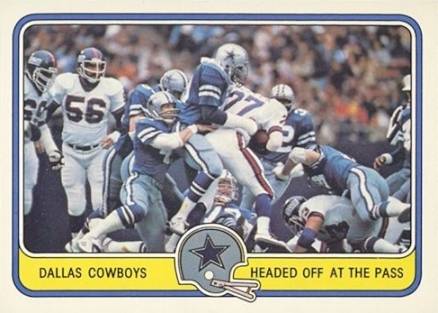 1981 Fleer Team Action Cowboys-Headed off... #14 Football Card