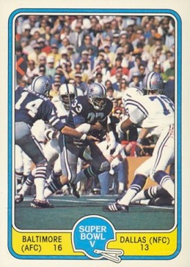 1981 Fleer Team Action Super Bowl V #61 Football Card