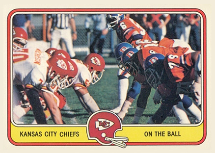 1981 Fleer Team Action Cheifs-On the ball #23 Football Card