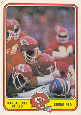 1981 Fleer Team Action Chiefs-Seeing red #24 Football Card