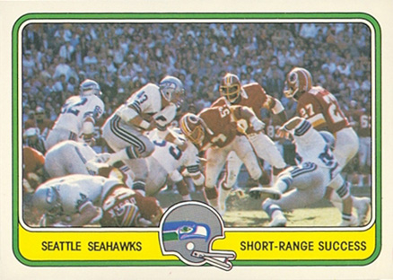 1981 Fleer Team Action Seahawks-Short...range success #51 Football Card