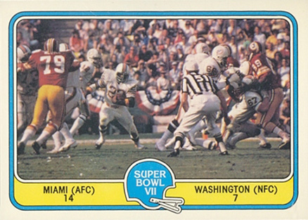 1981 Fleer Team Action Super Bowl VII #63 Football Card