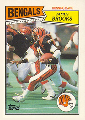 1987 Topps American/UK James Brooks #44 Football Card