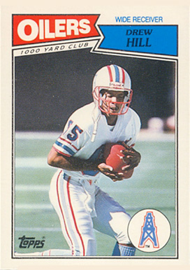 1987 Topps American/UK Drew Hill #64 Football Card