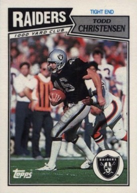 1987 Topps American/UK Todd Christensen #49 Football Card