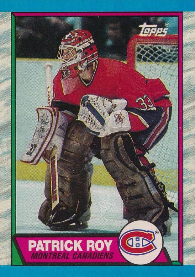 1989 Topps Patrick Roy #17 Hockey Card