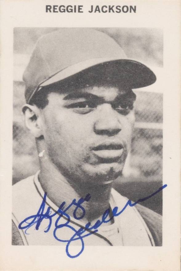 1969 Milton Bradley Reggie Jackson #127 Baseball Card