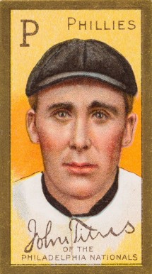 1911 Gold Borders John Titus #202 Baseball Card