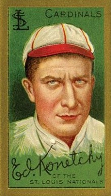 1911 Gold Borders Ed Konetchy #112 Baseball Card