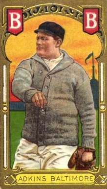 1911 Gold Borders Doc Adkins #2 Baseball Card