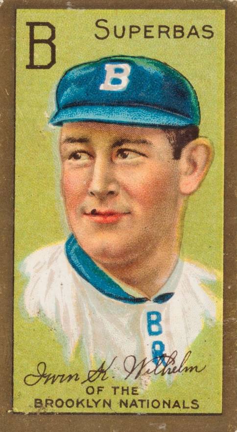 1911 Gold Borders Irwin K. Wilhelm #214 Baseball Card