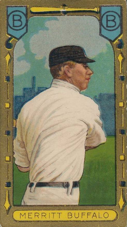 1911 Gold Borders George Merritt #144 Baseball Card