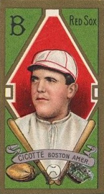 1911 Gold Borders Ed Cicotte #35 Baseball Card
