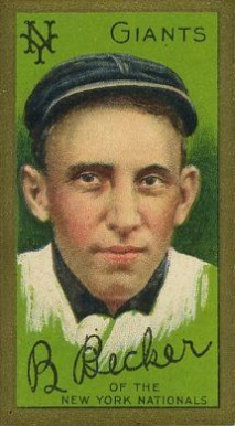 1911 Gold Borders B. Becker #15 Baseball Card