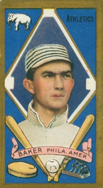 1911 Gold Borders Home Run Baker #7 Baseball Card