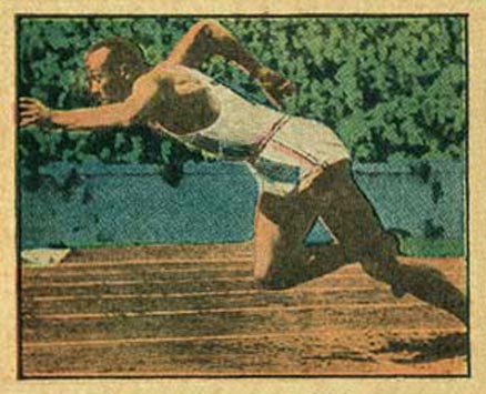 1951 Berk Ross Jesse Owens #3-18 Other Sports Card