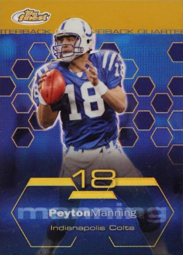 2003 Finest Peyton Manning #9 Football Card