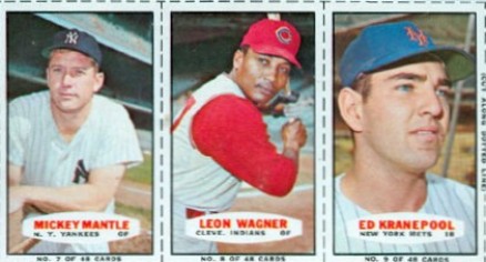 1966 Bazooka Panel Mantle/Wagner/Kranepool # Baseball Card